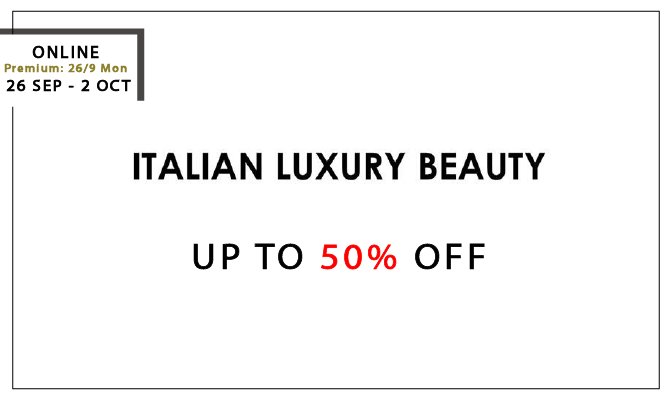 Italian Luxury Beauty Flash Sale (Online) 