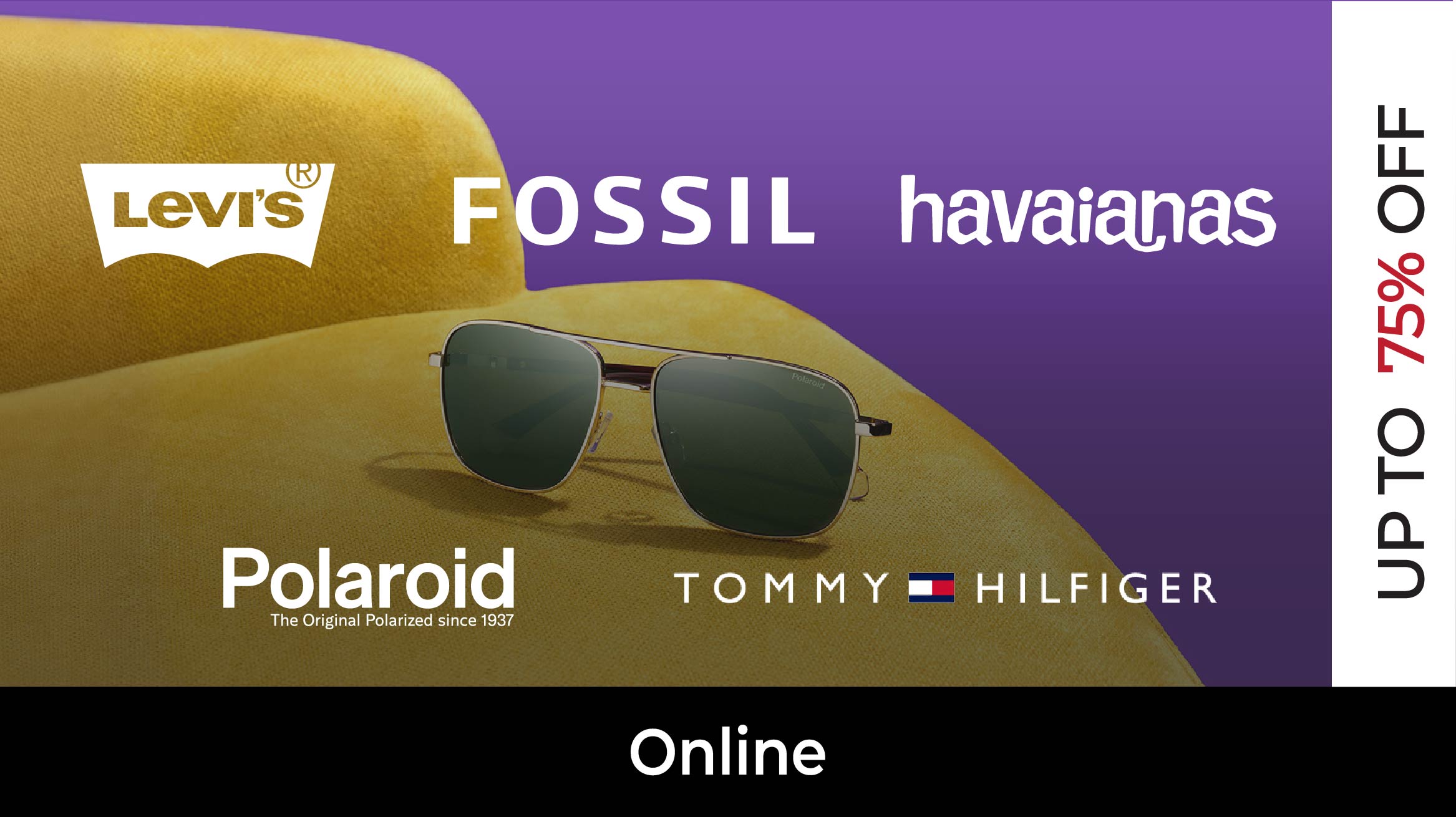Fossil, Havaianas, Tommy Hilfiger, Polaroid, Levi's Flash Sale (Online)